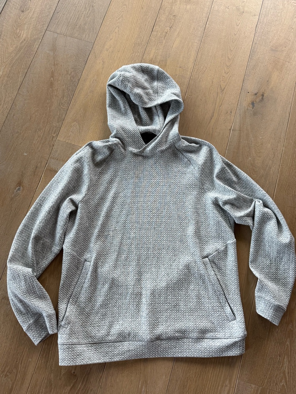 Lululemon Ease the Day Light Gray Textured Hoodie Men’s M